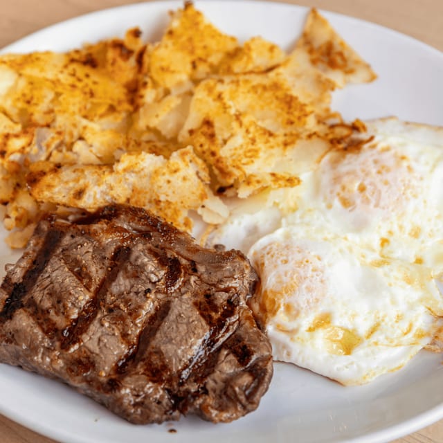 New York Steak & Eggs.